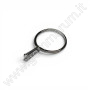 Silver stone holder ring for stones from 2.0 to 5.0 ct