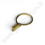 Gold stone holder ring for stones from 2.0 a 5.0 ct