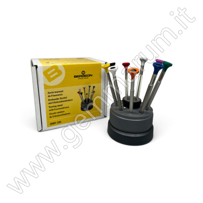 BERGEON DREHBARER STAND MIT 9 SCHRAUBENDREHERN